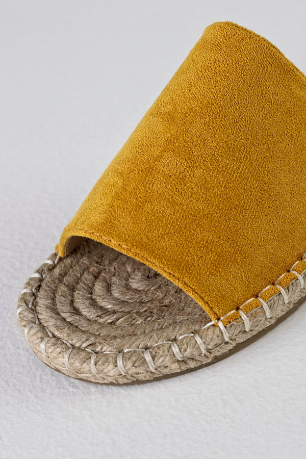 Espadrille slide sandals