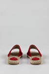 Espadrille slide sandals