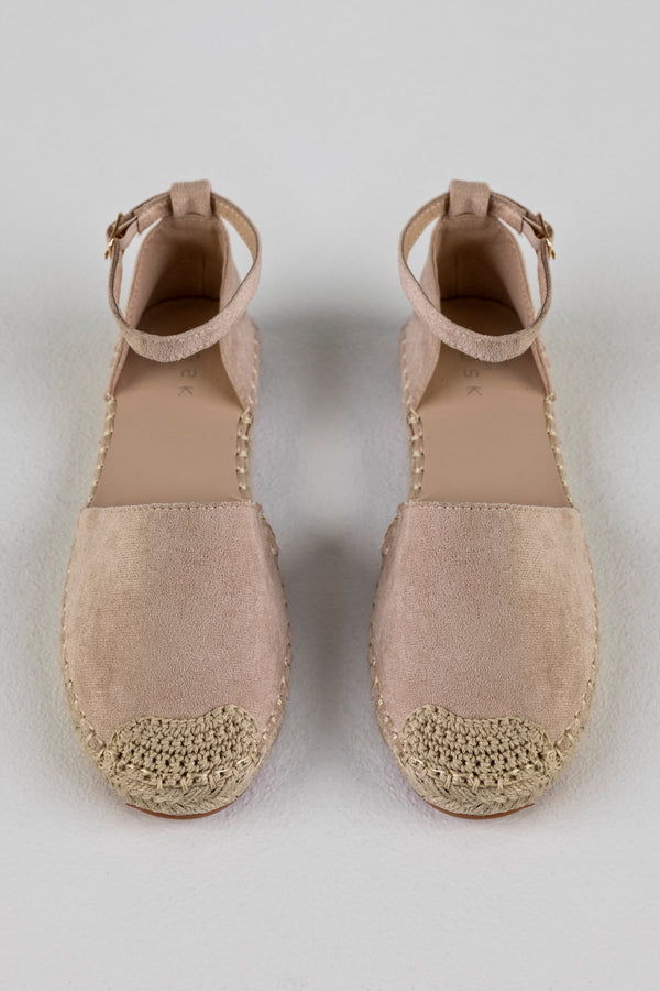 Two part espadrille shoes