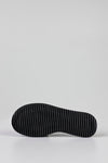 Quilted flat sole slide sandals