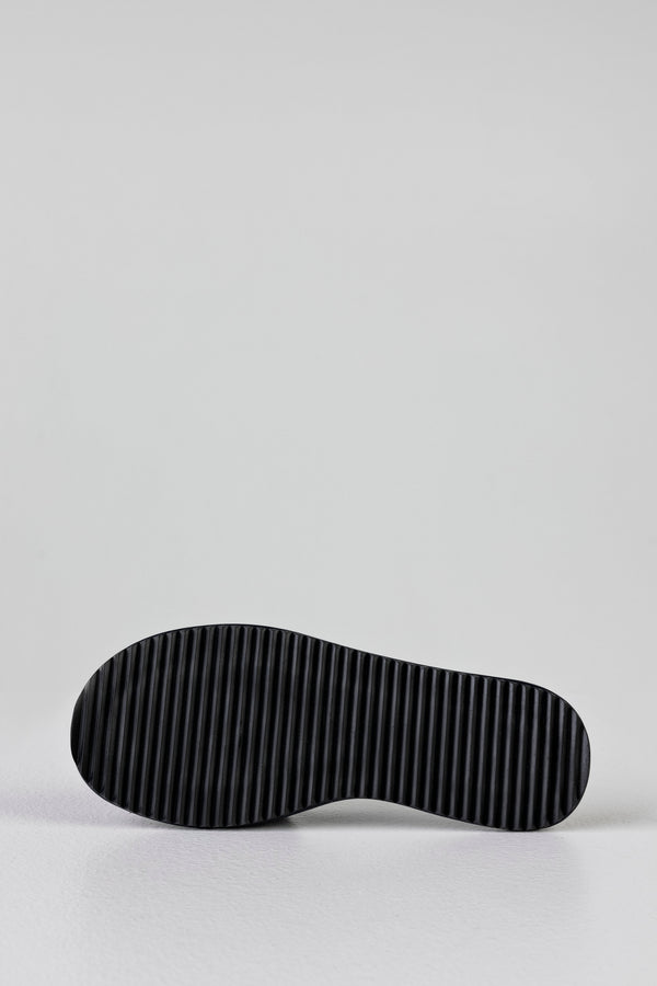 Quilted flat sole slide sandals