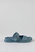 Slide sandals with buckle