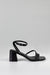 Square toe strappy heeled sandals