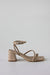 Square toe strappy heeled sandals