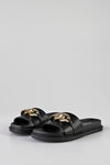 Slide sandal with chain