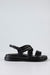 Leather flatform sandals