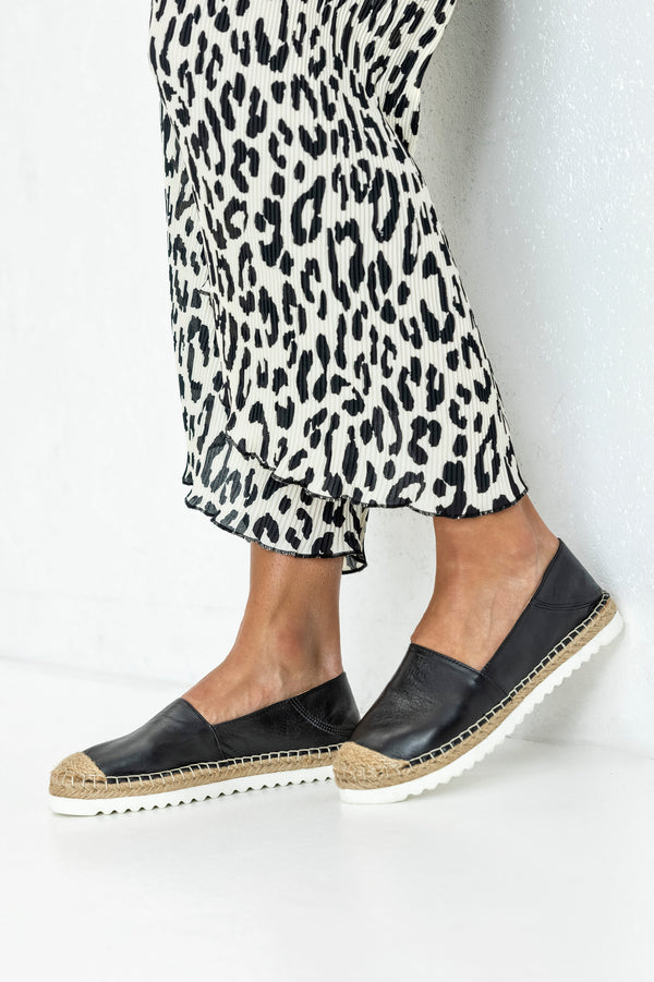 Leather espadrilles