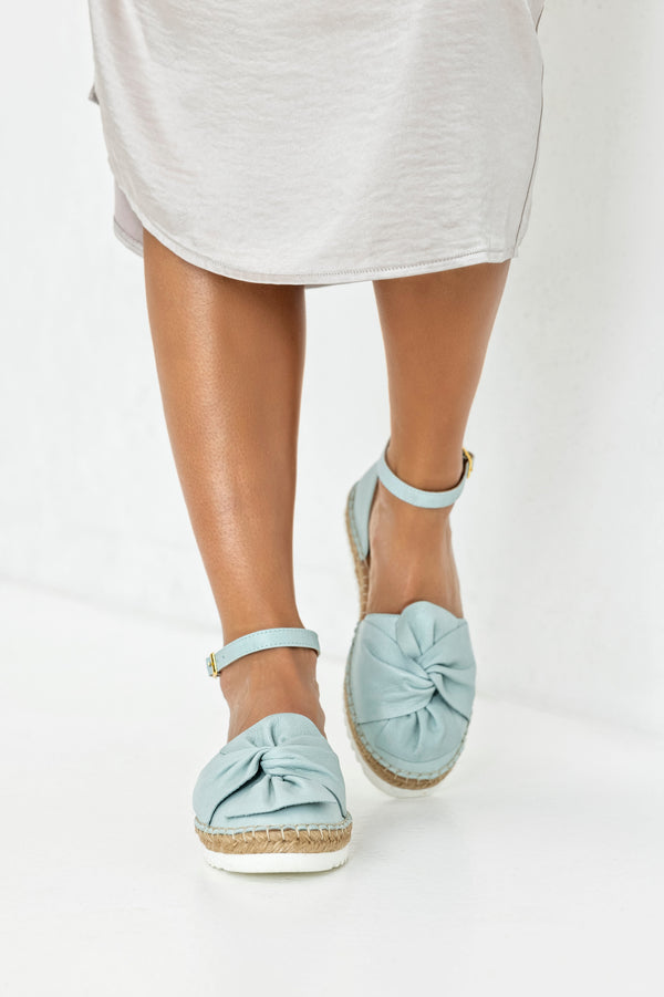 Two part espadrille shoes
