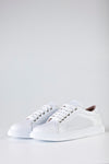 Leather hole punched sneakers