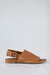 Leather sandals with buckles