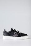Leather lace-up sneakers