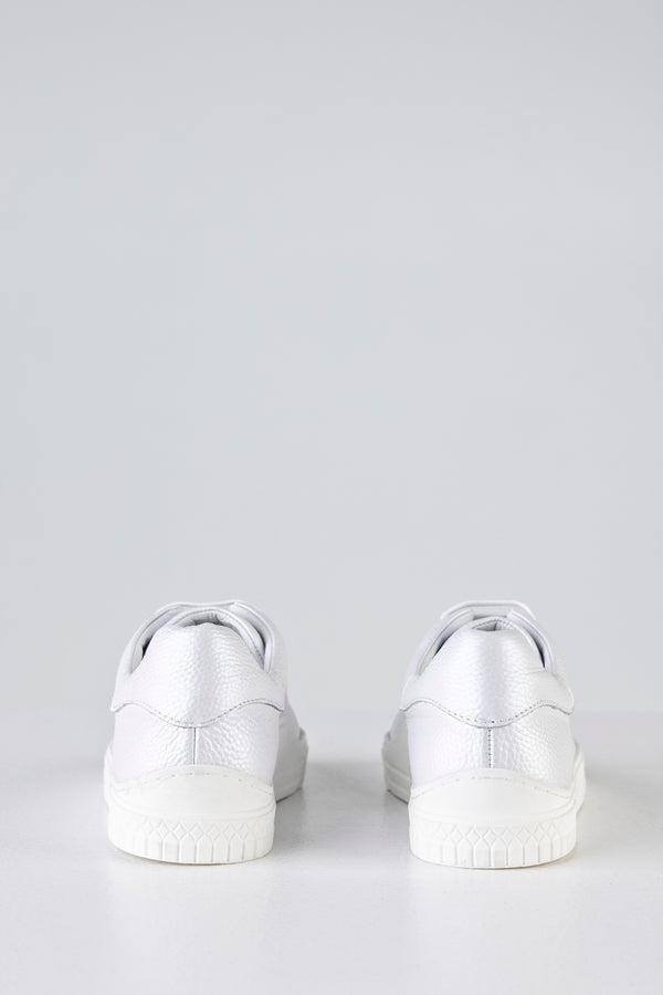 Leather lace-up sneakers