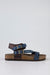 Leather sandals with buckles