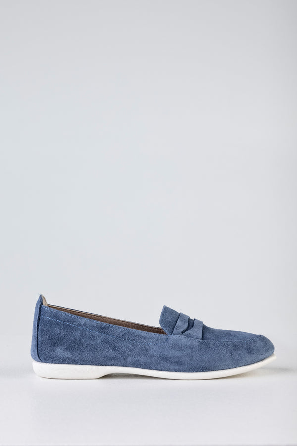 Leather suede loafers