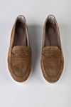Leather suede loafers