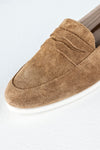 Leather suede loafers