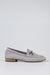 Leather suede loafers with buckle