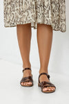 Leather strappy sandals