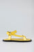 Leather velcro flat sandals