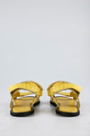 Leather velcro flat sandals