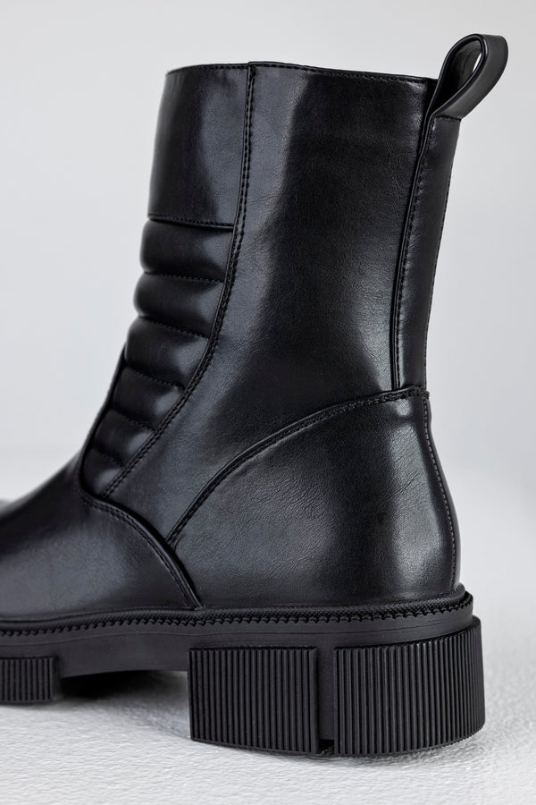 Zip-side fastening boots
