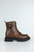 Lace-up boots with buckle