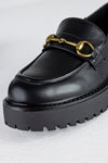 Chunky sole loafers with chain