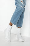 Lace up sneaker boots