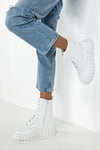 Lace up sneaker boots