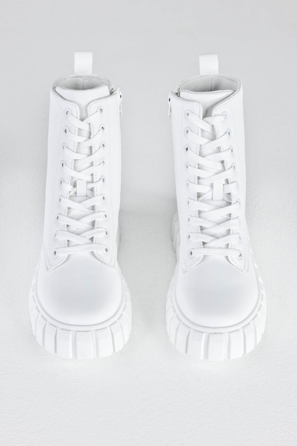 Lace up sneaker boots