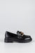 Chunky sole loafers with chain