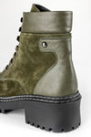 Leather lace-up boots