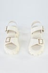 Chunky sole sandals with buckles