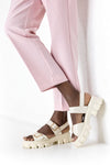 Chunky sole sandals with buckles