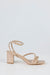 Square toe strappy heeled sandals