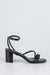 Square toe strappy heeled sandals