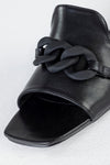 Slide sandals with chain