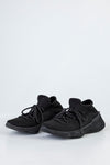 Knitted sneakers with laces