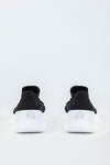 Knitted sneakers with laces