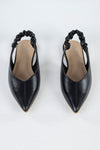 Slingback, pointed toe shoes