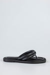 Quilted slide sandals