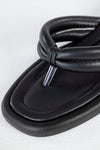 Quilted slide sandals