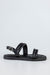 Quilted slide sandals