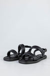 Quilted slide sandals