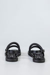 Quilted slide sandals