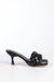 Braided padded heeled sandals