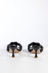 Braided padded heeled sandals