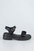 Flatform sandals with buckle
