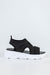 Chunky sole textile sandals