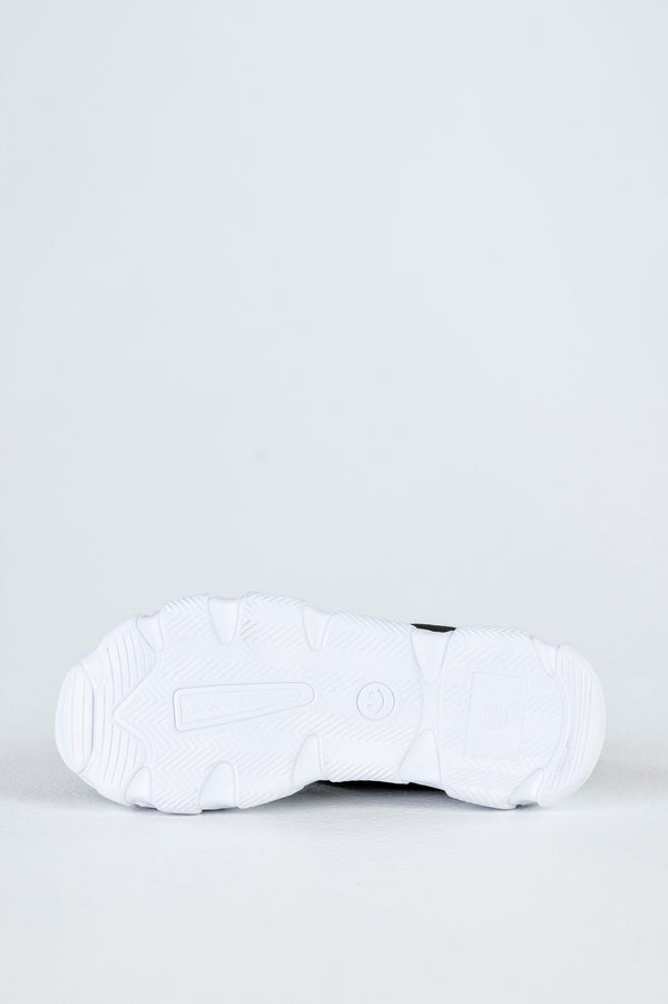 Chunky sole textile sandals